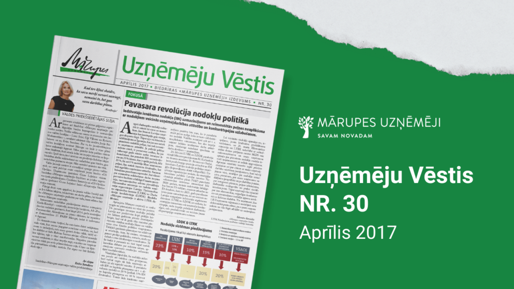 2017.gada aprīļa Mārupes Uzņēmēju vēstis