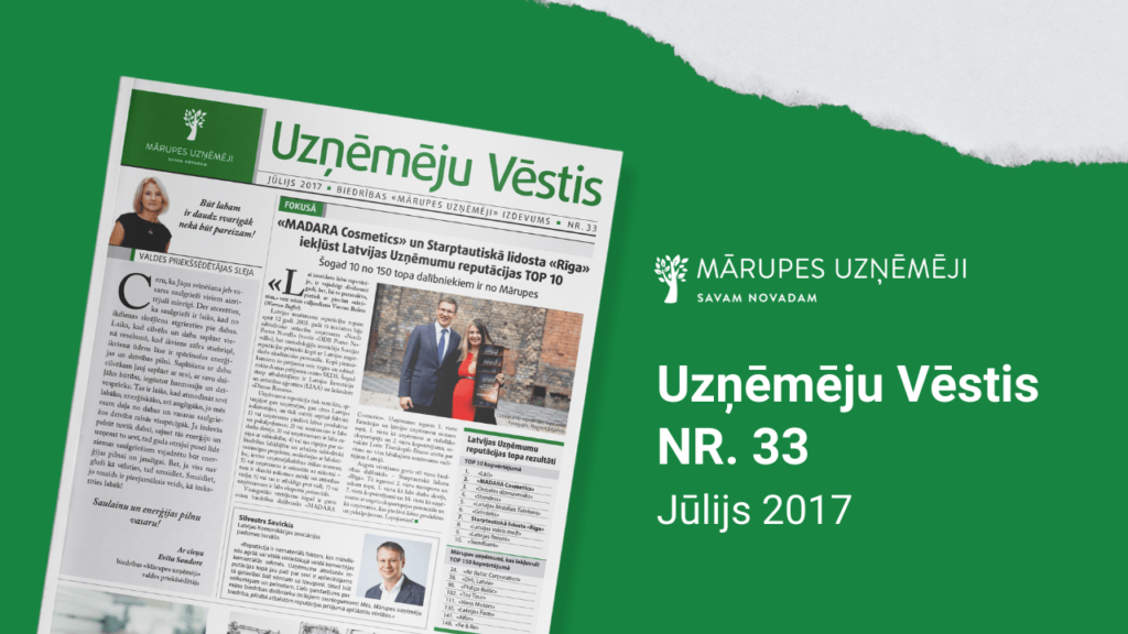 2017.gada jūlija Mārupes Uzņēmēju vēstis