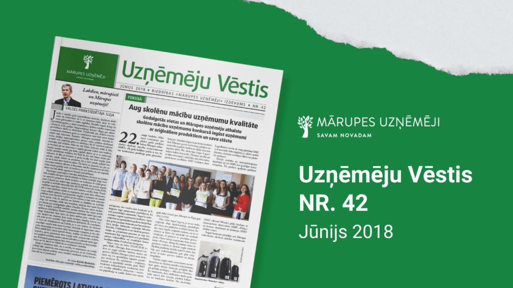 2018. gada jūnija Mārupes Uzņēmēju vēstis