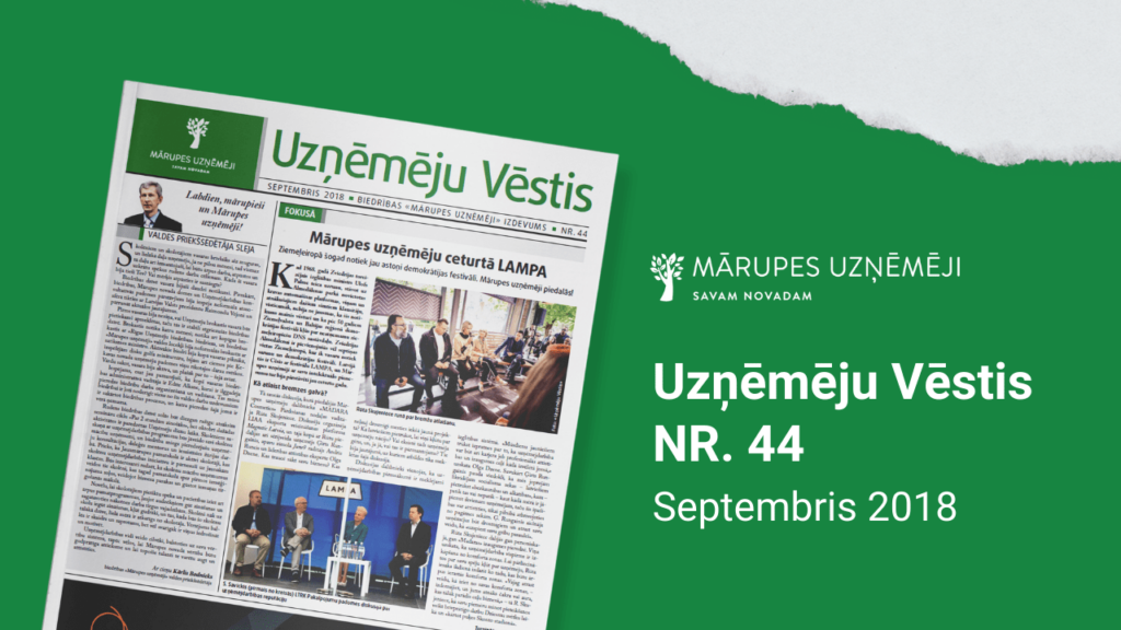 2018. gada septembra Mārupes Uzņēmēju vēstis