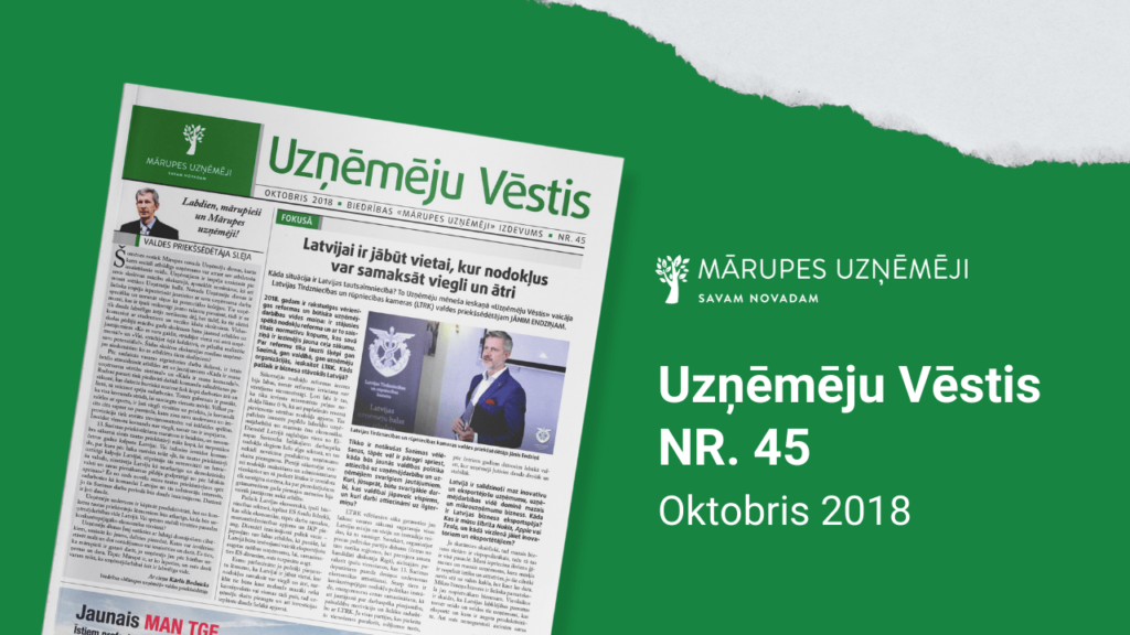 2018.gada oktobra Mārupes Uzņēmēju vēstis