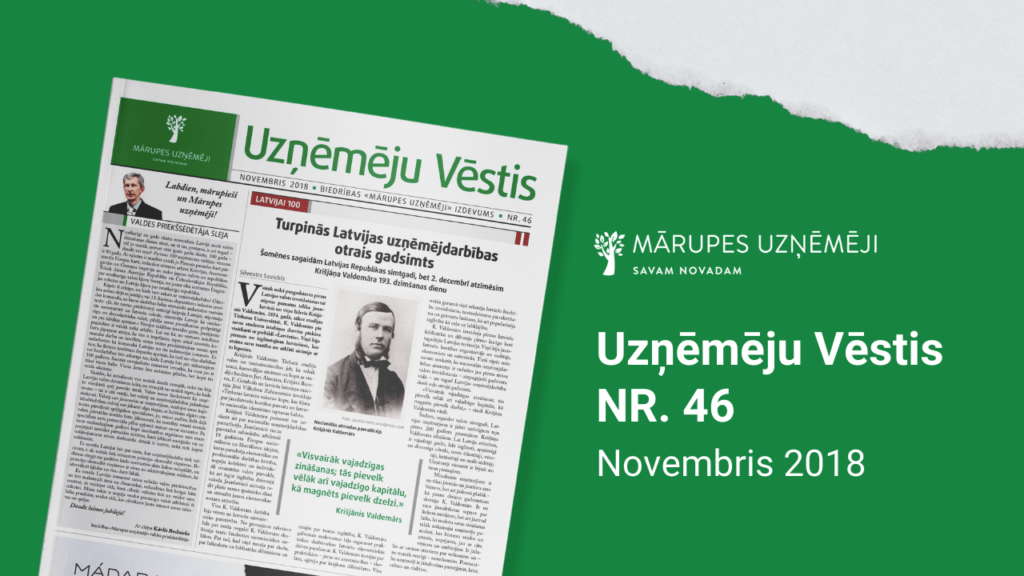 2018.gada novembra Mārupes Uzņēmēju vēstis